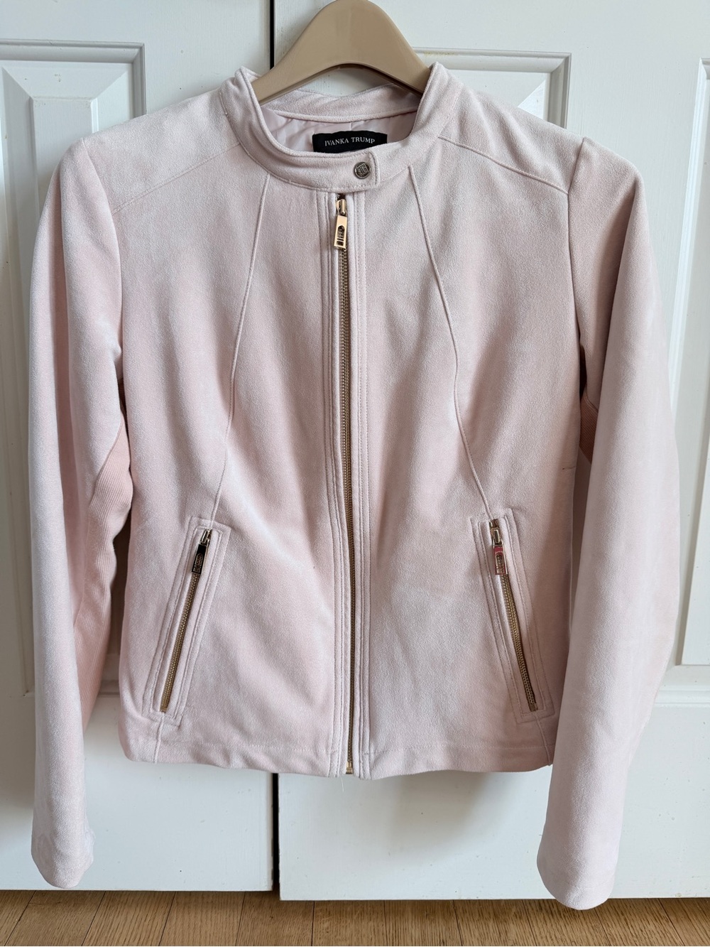 Ivanka trump Soft Blush Pink Zip Jacket - Sz L
